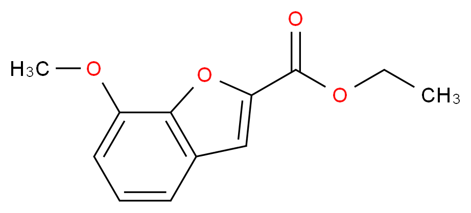 7-甲氧基苯并呋喃-2-甲酸乙酯_分子结构_CAS_50551-58-1)
