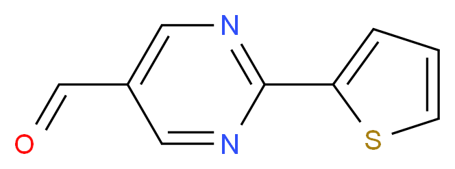 2-(Thien-2-yl)pyrimidine-5-carboxaldehyde 97%_分子结构_CAS_921939-12-0)