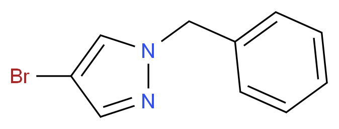 1-benzyl-4-bromo-1H-pyrazole_分子结构_CAS_50877-41-3