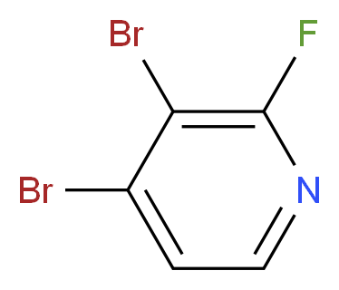 3,4-二溴-2-二氟吡啶_分子结构_CAS_137718-84-4)