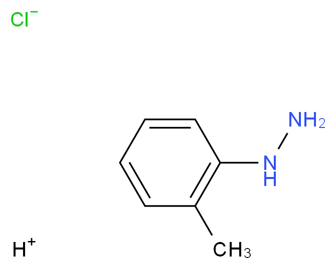 hydrogen (2-methylphenyl)hydrazine chloride_分子结构_CAS_635-26-7