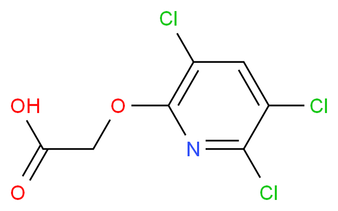 2-[(3,5,6-trichloropyridin-2-yl)oxy]acetic acid_分子结构_CAS_55335-06-3