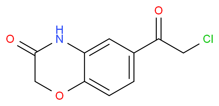 6-(氯乙酰基)-2H-1,4-苯并噁嗪-3(4H)-酮_分子结构_CAS_26518-76-3)