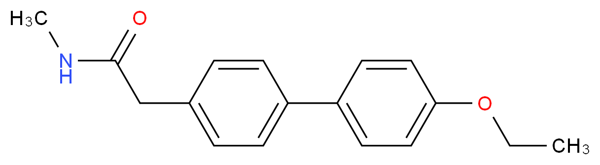 2-(4'-ethoxybiphenyl-4-yl)-N-methylacetamide_分子结构_CAS_)