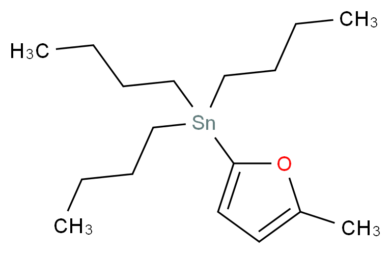 2-Methyl-5-(tributylstannyl)furan_分子结构_CAS_118486-95-6)