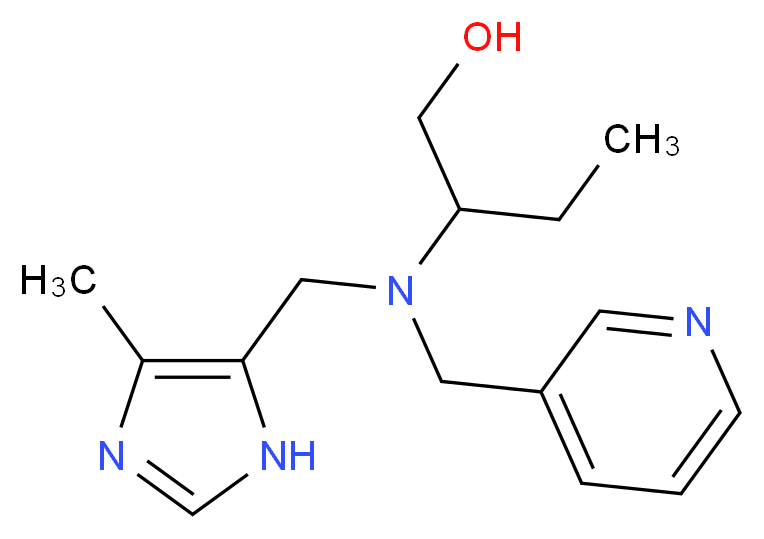 2-[[(4-methyl-1H-imidazol-5-yl)methyl](pyridin-3-ylmethyl)amino]butan-1-ol_分子结构_CAS_)