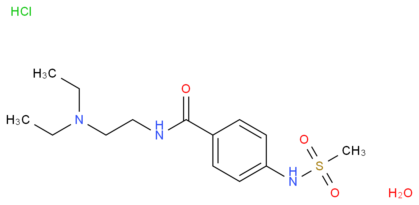 Sematilide 单盐酸盐 一水合物_分子结构_CAS_101526-62-9(freebase))