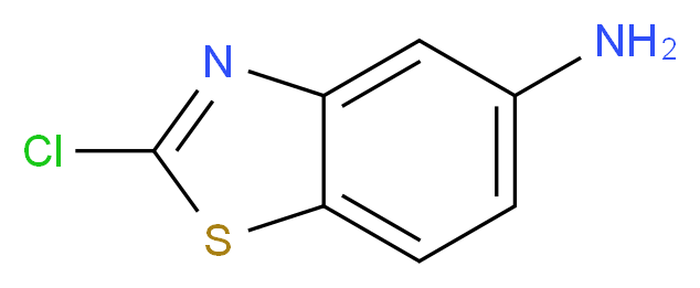 2-chloro-1,3-benzothiazol-5-amine_分子结构_CAS_80945-82-0