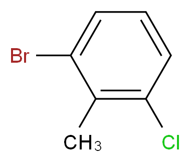 1-bromo-3-chloro-2-methylbenzene_分子结构_CAS_62356-27-8