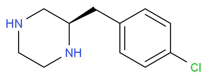 (R)-2-(4-CHLORO-BENZYL)-PIPERAZINE_分子结构_CAS_1240582-84-6)