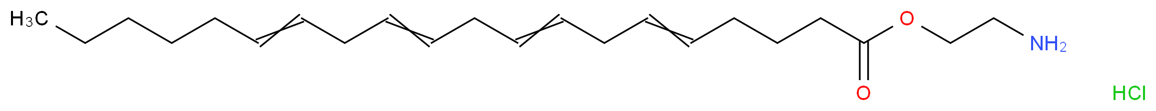 2-aminoethyl icosa-5,8,11,14-tetraenoate hydrochloride_分子结构_CAS_443129-35-9