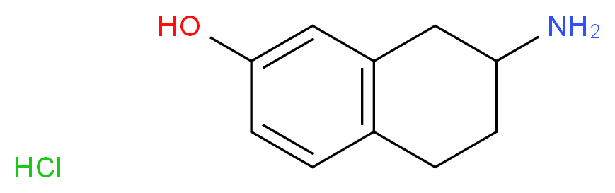7-amino-5,6,7,8-tetrahydronaphthalen-2-ol hydrochloride_分子结构_CAS_942077-83-0