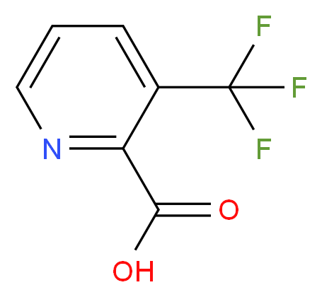 3-(trifluoromethyl)pyridine-2-carboxylic acid_分子结构_CAS_87407-12-3