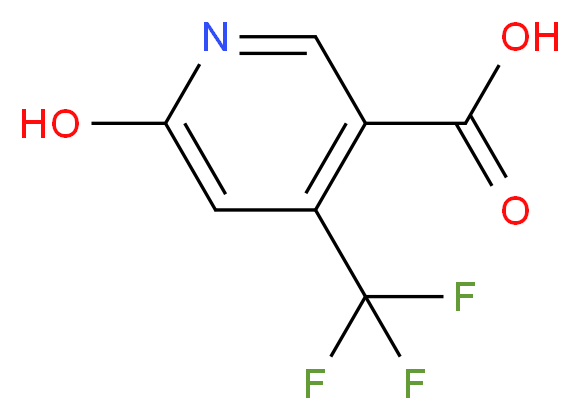 6-Hydroxy-4-(trifluoromethyl)nicotinic acid_分子结构_CAS_)