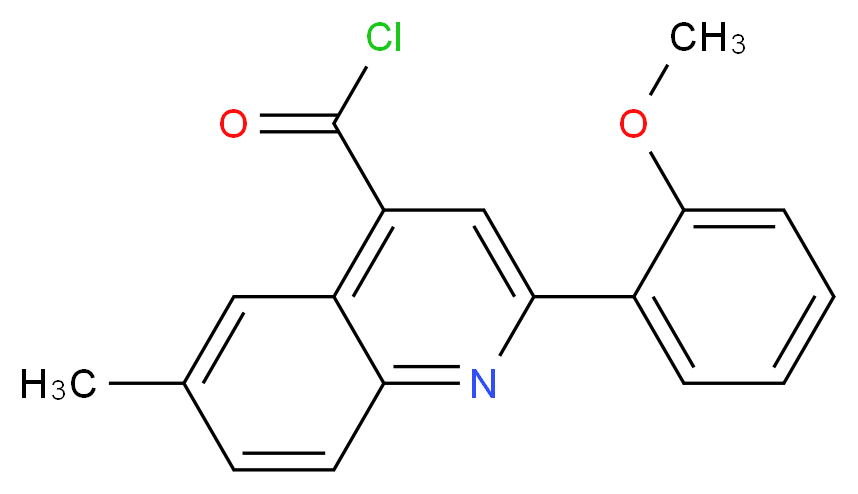 2-(2-Methoxyphenyl)-6-methylquinoline-4-carbonyl chloride_分子结构_CAS_)