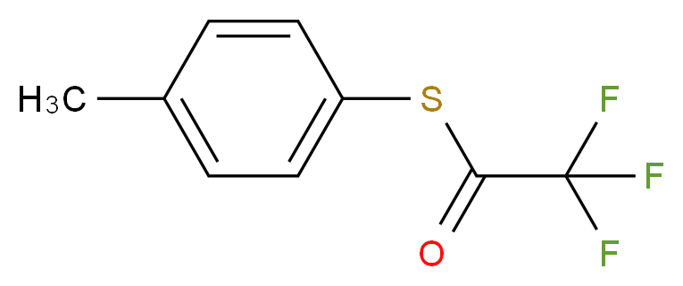 4-[(Trifluoroacetyl)thio]toluene 97%_分子结构_CAS_75072-07-0)