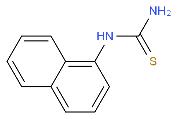 1-(1-Naphthyl)-2-thiourea_分子结构_CAS_86-88-4)