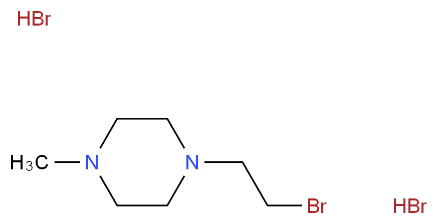 1-(2-bromoethyl)-4-methylpiperazine dihydrobromide_分子结构_CAS_)