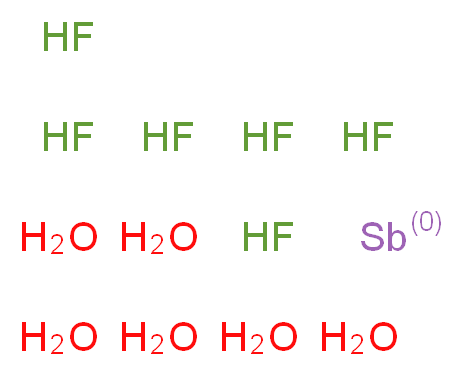 Hexafluoroantimonic acid hexahydrate 98%_分子结构_CAS_72121-43-8)