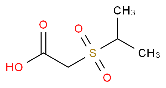 2-(propane-2-sulfonyl)acetic acid_分子结构_CAS_135242-40-9