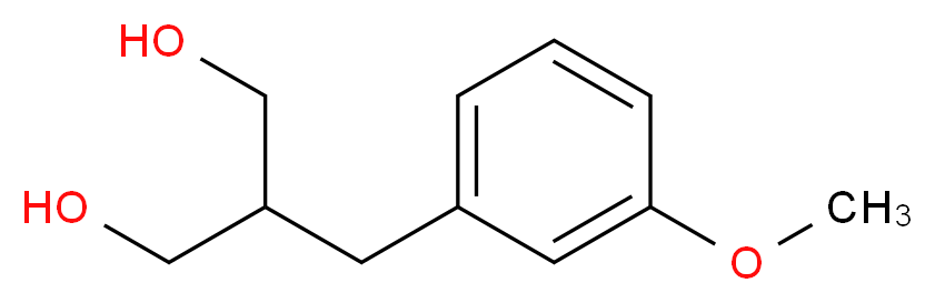 2-[(3-methoxyphenyl)methyl]propane-1,3-diol_分子结构_CAS_77756-13-9