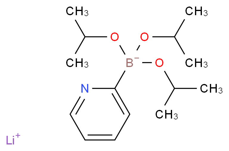 lithium(1+) ion tris(propan-2-yloxy)(pyridin-2-yl)boranuide_分子结构_CAS_213764-22-8