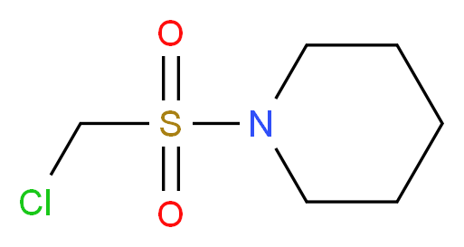 1-Chloromethanesulfonyl-piperidine_分子结构_CAS_90445-23-1)