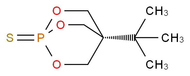 4-tert-butyl-2,6,7-trioxa-1λ<sup>5</sup>-phosphabicyclo[2.2.2]octane-1-thione_分子结构_CAS_70636-86-1