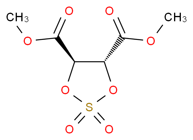 (4R,5R)-1,3,2-二噁硫烷-4,5-二羧酸二甲酯 2,2-二氧化物_分子结构_CAS_117470-90-3)