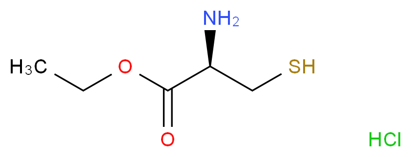 L-半胱氨酸乙酯 盐酸盐_分子结构_CAS_868-59-7)