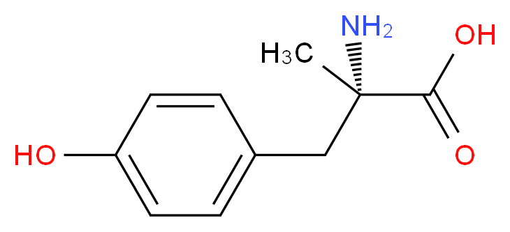 α-Methyl-L-tyrosine_分子结构_CAS_672-87-7)