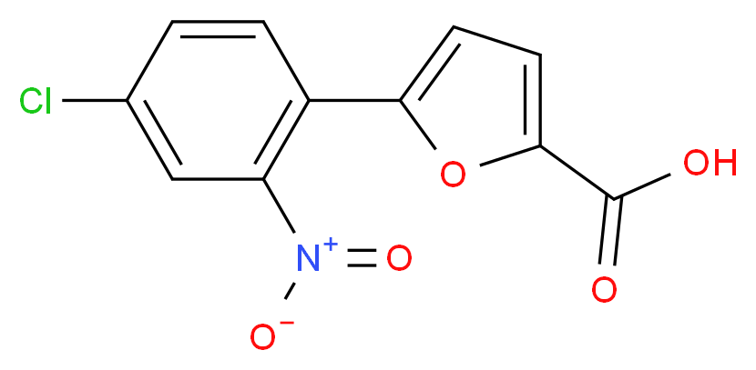 5-(4-氯-2-硝基苯基)-2-糠酸_分子结构_CAS_95611-88-4)