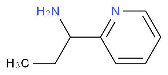 1-(pyridin-2-yl)propan-1-amine_分子结构_CAS_100155-73-5