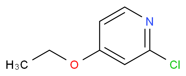 2-chloro-4-ethoxypyridine_分子结构_CAS_52311-50-9