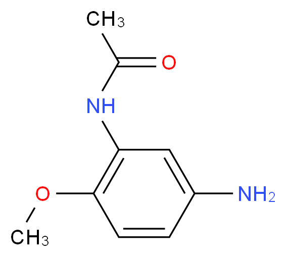 N-(5-Amino-2-methoxyphenyl)acetamide_分子结构_CAS_)