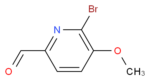 6-Bromo-5-methoxy-2-pyridinecarbaldehyde_分子结构_CAS_329217-74-5)