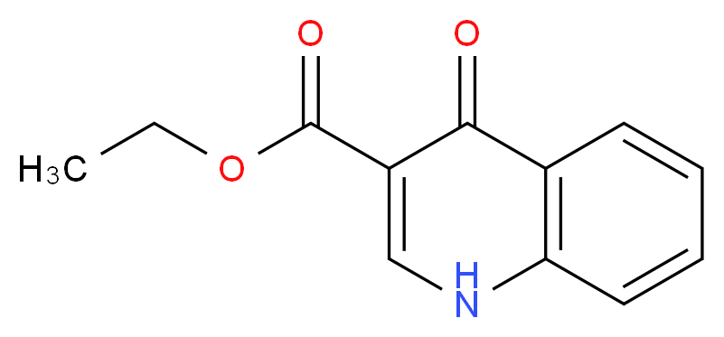 4-Oxo-1,4-dihydro-quinoline-3-carboxylic acid ethyl ester_分子结构_CAS_52980-28-6)