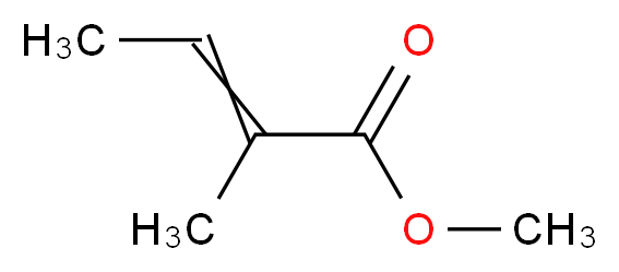 methyl 2-methylbut-2-enoate_分子结构_CAS_)