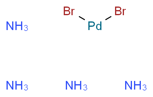 dibromopalladium tetraamine_分子结构_CAS_44463-62-9