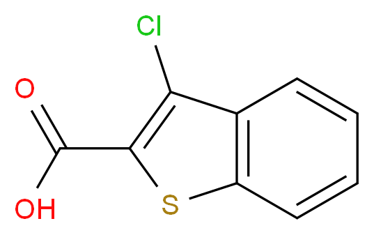 3-chloro-1-benzothiophene-2-carboxylic acid_分子结构_CAS_21211-22-3