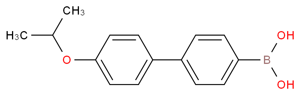 {4-[4-(propan-2-yloxy)phenyl]phenyl}boronic acid_分子结构_CAS_870717-98-9