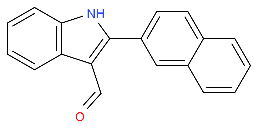 2-(Naphth-2-yl)indole-3-carboxaldehyde_分子结构_CAS_)