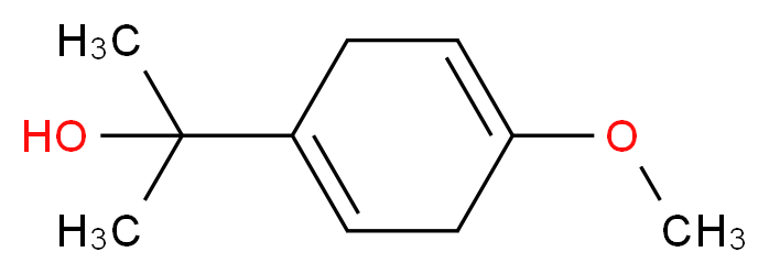 2-(4-methoxycyclohexa-1,4-dien-1-yl)propan-2-ol_分子结构_CAS_61597-37-3