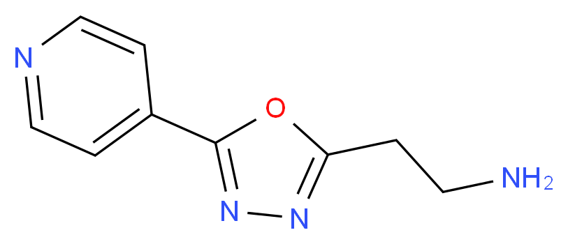 2-(5-(Pyridin-4-yl)-1,3,4-oxadiazol-2-yl)-ethanamine_分子结构_CAS_933722-78-2)