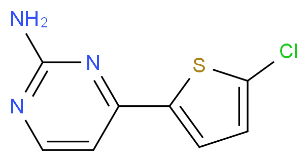 4-(5-Chloro-2-thienyl)-2-pyrimidinamine_分子结构_CAS_855308-65-5)