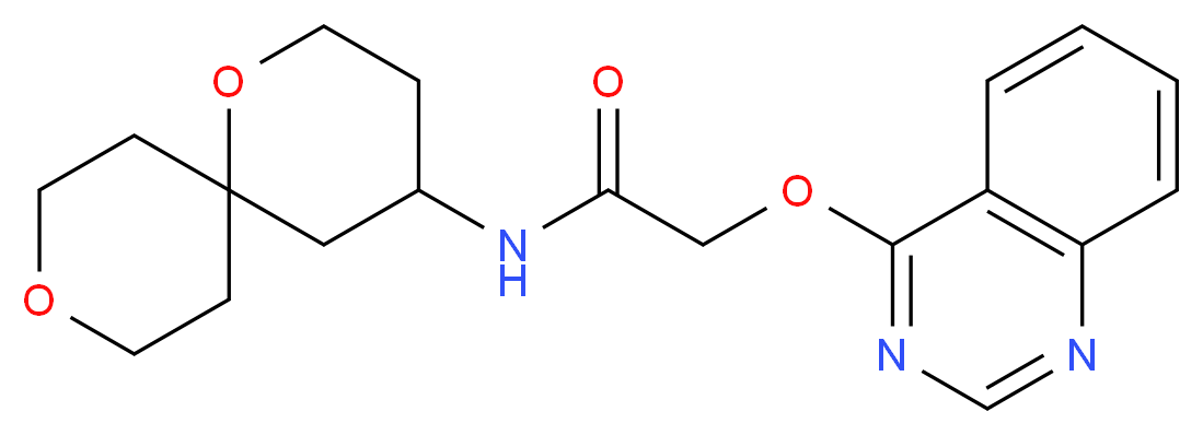 N-1,9-dioxaspiro[5.5]undec-4-yl-2-(quinazolin-4-yloxy)acetamide_分子结构_CAS_)