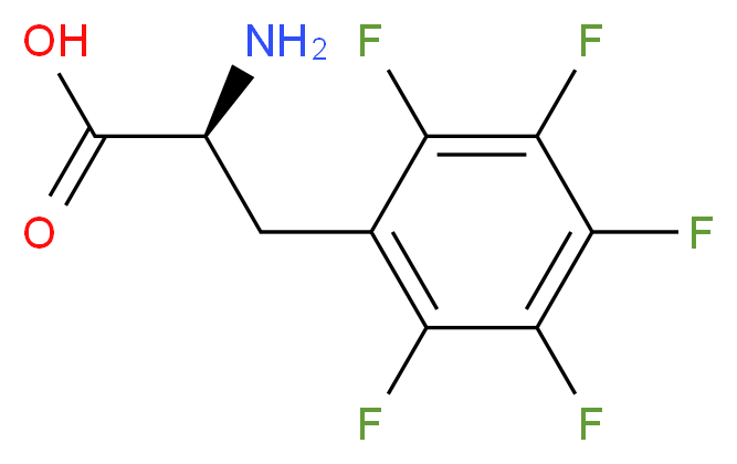 (2S)-2-amino-3-(pentafluorophenyl)propanoic acid_分子结构_CAS_34702-59-5