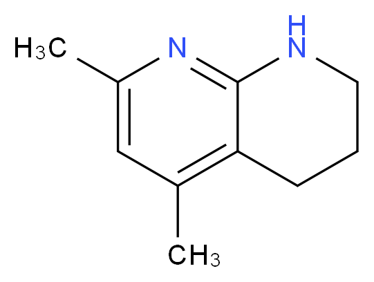 5,7-dimethyl-1,2,3,4-tetrahydro-1,8-naphthyridine_分子结构_CAS_65541-95-9