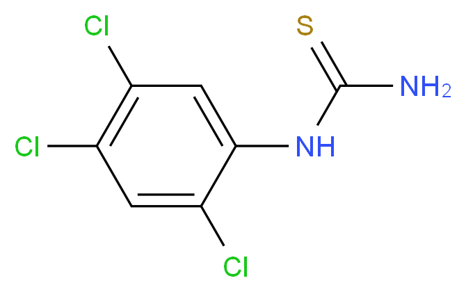 1-(2,4,5-Trichlorophenyl)-2-thiourea_分子结构_CAS_90617-76-8)
