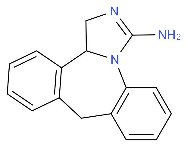 2,4-diazatetracyclo[12.4.0.0^{2,6}.0^{7,12}]octadeca-1(14),3,7(12),8,10,15,17-heptaen-3-amine_分子结构_CAS_80012-43-7